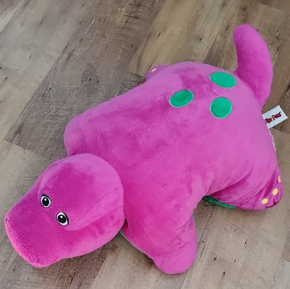 Barney Toys Last One Barney Purple Dinosaur Pillow Pets Plush 21 Pbs Kids Stuffed Animal